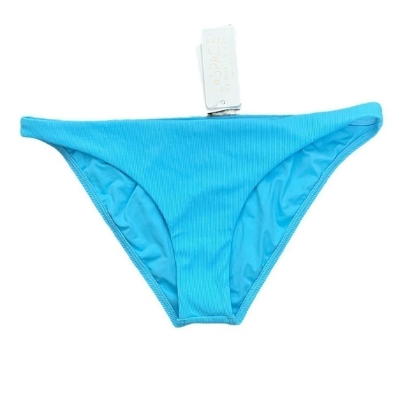 NWT L*SPACE Camacho Bikini Bottom Full Aquarius Large - Picture 1 of 3